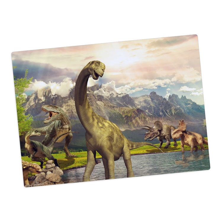 Produktbild: Tischsetmacher Tischset f&uuml;r Kinder Dinosaurier, aus hochwertigem Vinyl , 44 x 32 cm