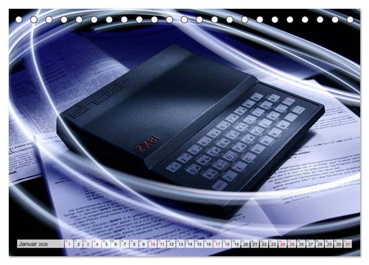 Produktbild: Computer der 80er (Tischkalender 2026 DIN A5 quer), CALVENDO Monatskalender