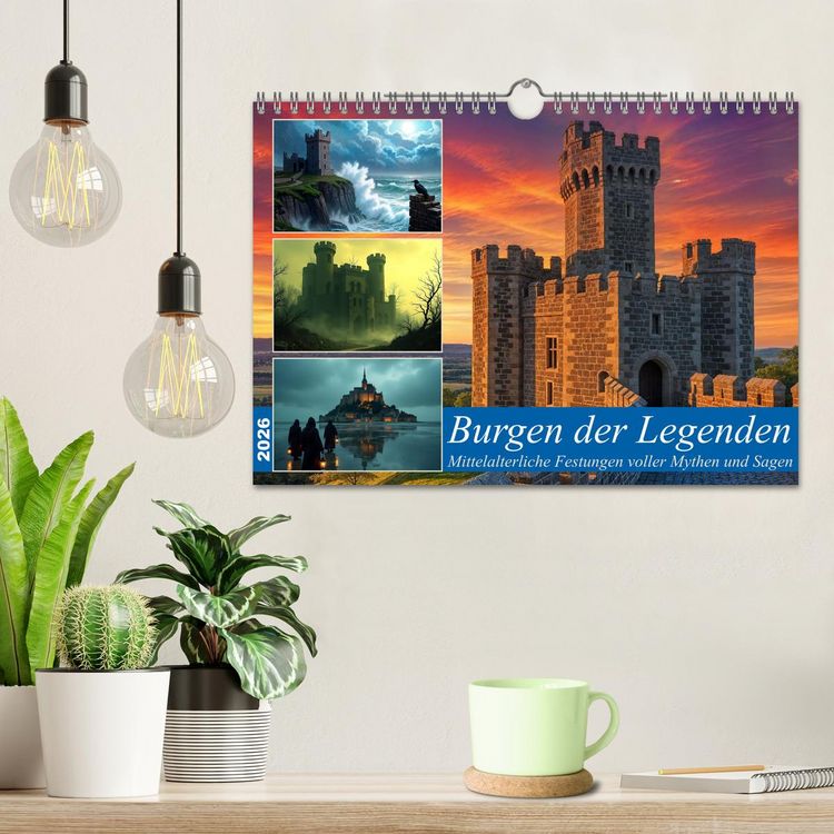 Produktbild: Burgen der Legenden (Wandkalender 2026 DIN A4 quer), CALVENDO Monatskalender