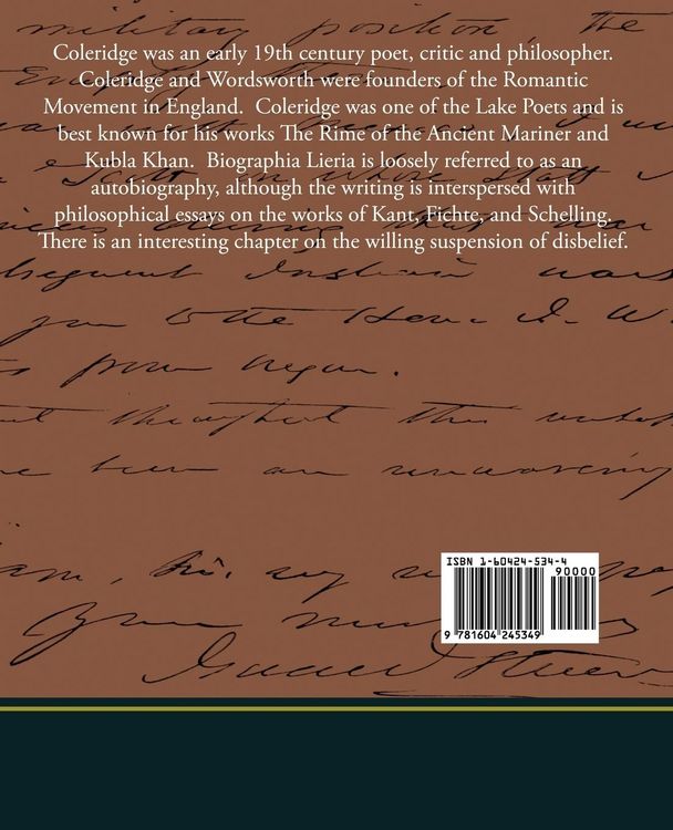 Produktbild: Biographia Literaria