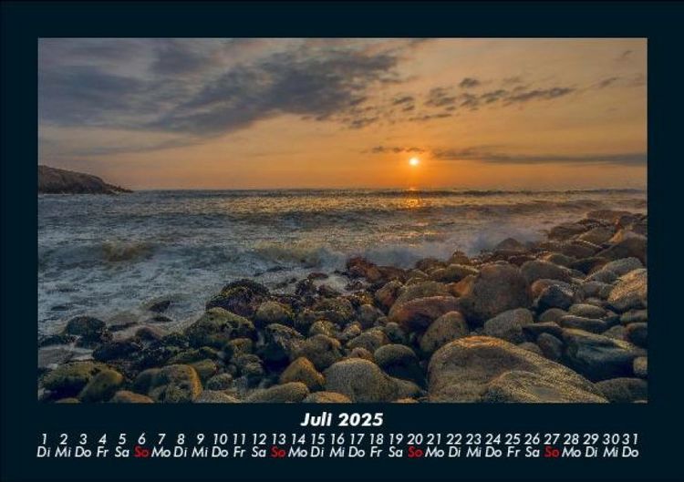Produktbild: Die sch&ouml;nsten Meereslandschaften 2025 Fotokalender DIN A5