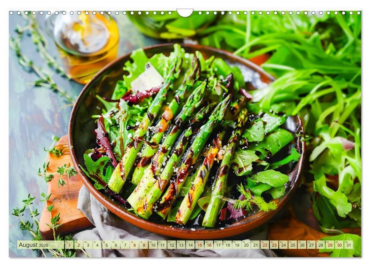 Produktbild: Alles Spargel oder was?! - Gerichte rund um den Spargel (Wandkalender 2026 DIN A3 quer), CALVENDO Monatskalender