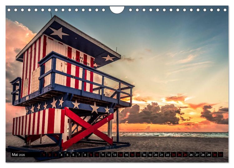 Produktbild: Florida. Der Sonne entgegen. (Wandkalender 2026 DIN A4 quer), CALVENDO Monatskalender