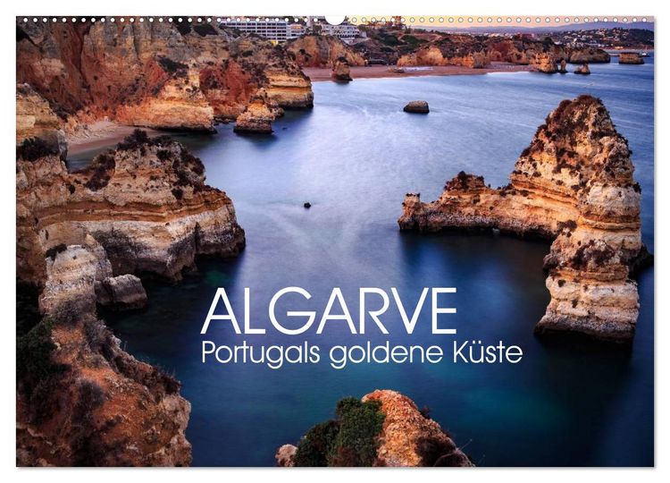 Produktbild: Algarve - Portugals goldene K&uuml;ste (Wandkalender 2026 DIN A2 quer), CALVENDO Monatskalender