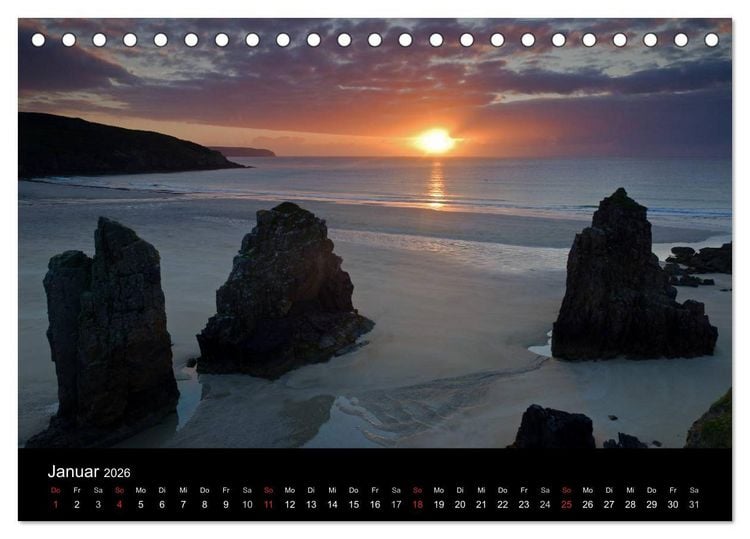 Produktbild: Schottland (Tischkalender 2026 DIN A5 quer), CALVENDO Monatskalender