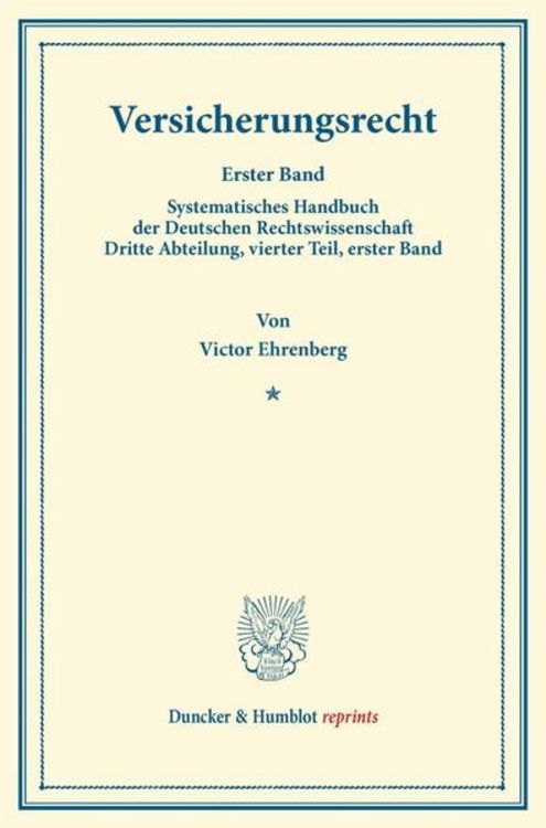 Produktbild: Versicherungsrecht.