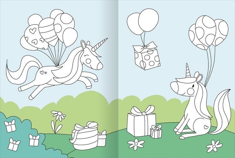 Produktbild: Mein gro&szlig;es buntes Malbuch &ndash; Einh&ouml;rner
