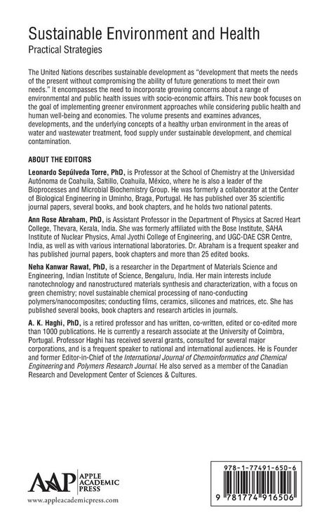 Produktbild: Sustainable Environment and Health