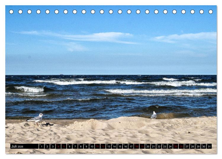 Produktbild: Das idyllische Usedom (Tischkalender 2026 DIN A5 quer), CALVENDO Monatskalender