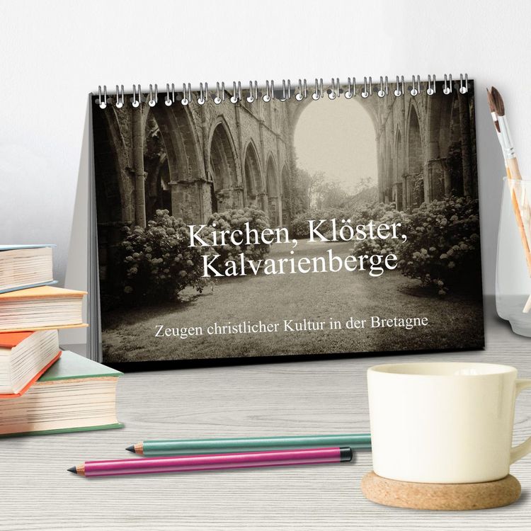 Produktbild: Kirchen, Kl&ouml;ster, Kalvarienberge (Tischkalender 2026 DIN A5 quer), CALVENDO Monatskalender