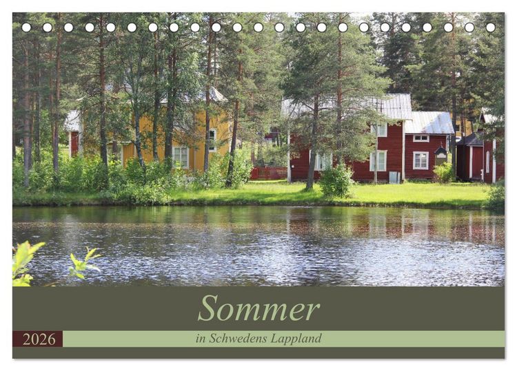 Produktbild: Sommer in Schwedens Lappland (Tischkalender 2026 DIN A5 quer), CALVENDO Monatskalender