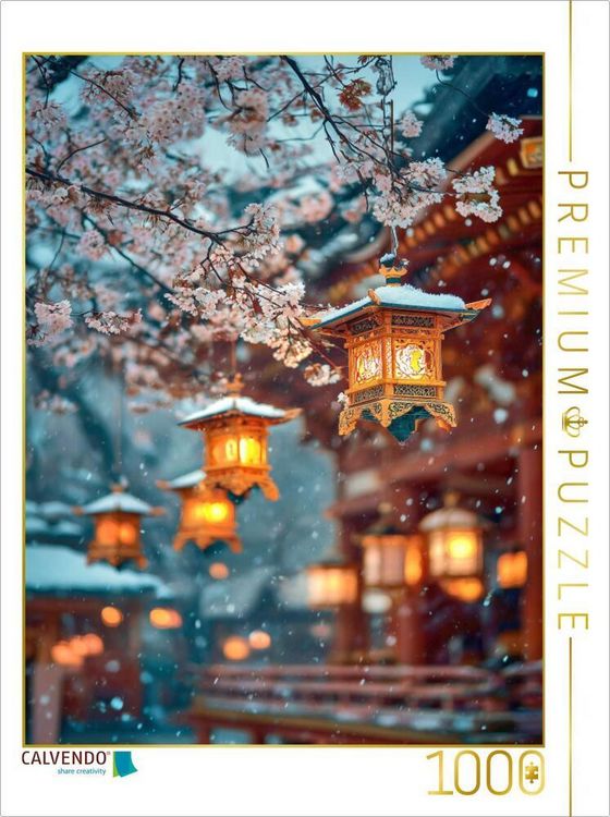 Produktbild: CALVENDO Puzzle Ein Hauch von Bl&uuml;te im Schweigen des Winters | 1000 Teile Lege-Gr&ouml;&szlig;e 64x48cm Foto-Puzzle f&uuml;r gl&uuml;ckliche Stunden