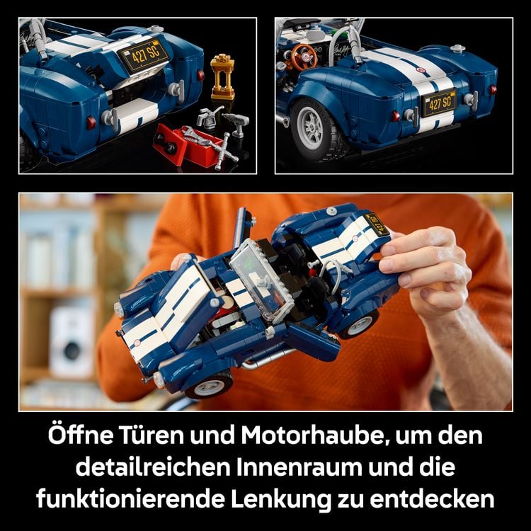 Produktbild: LEGO Icons 10357 Shelby Cobra 427 S/C, Modellauto f&uuml;r Erwachsene