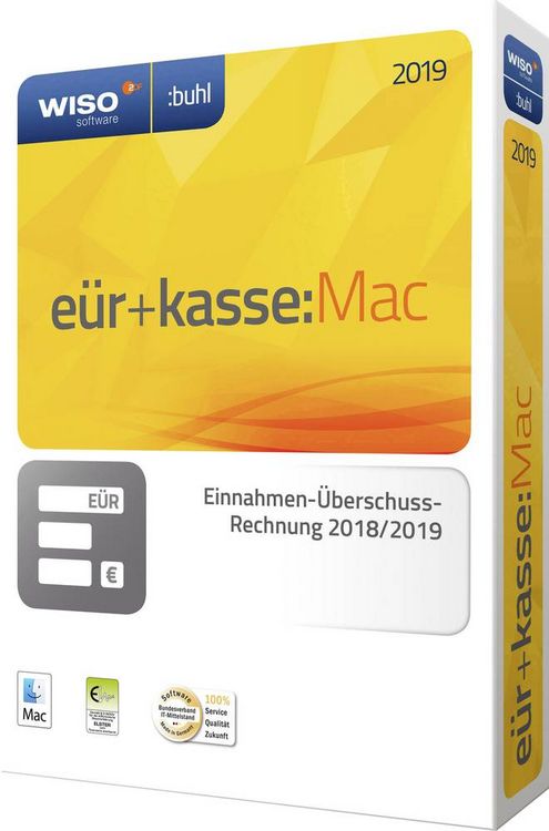 Produktbild: WISO E&Uuml;R+Kasse 2019 Mac/CD-ROM