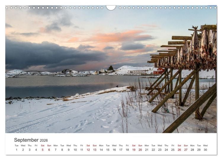 Produktbild: Lofoten Reflections in the water (Wall Calendar 2026 DIN A3 landscape), CALVENDO 12 Month Wall Calendar