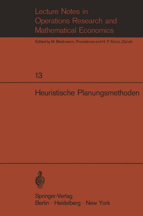 Produktbild: Heuristische Planungsmethoden