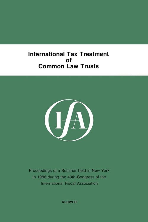 Produktbild: International Tax Treatment Of Common Law Trusts