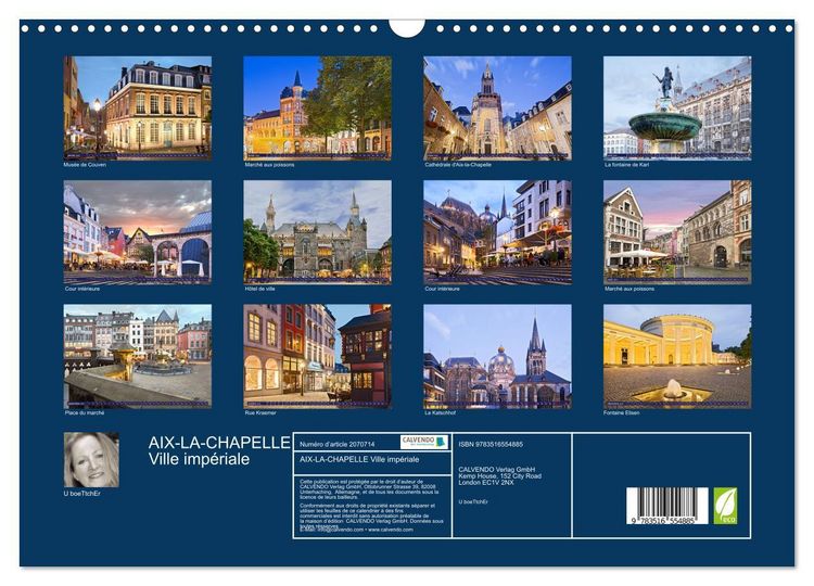Produktbild: AIX-LA-CHAPELLE Ville imp&eacute;riale (Calendrier mural 2026 DIN A3 vertical), CALVENDO calendrier mensuel