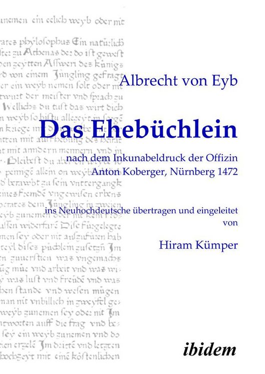 Produktbild: Das Eheb&uuml;chlein