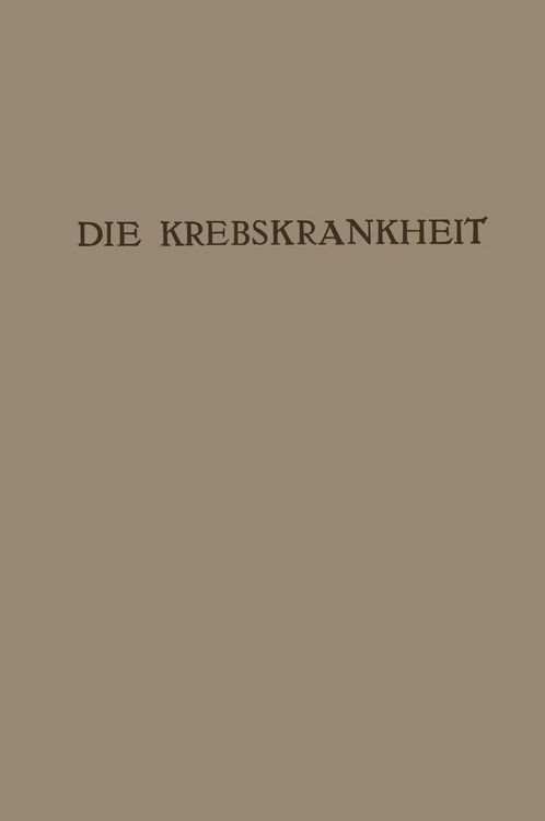 Produktbild: Die Krebskrankheit