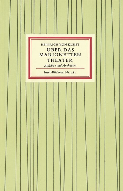 Produktbild: &Uuml;ber das Marionettentheater