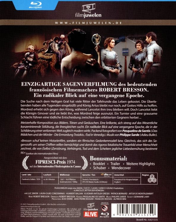 Produktbild: Lancelot - Ritter der K&ouml;nigin (Filmjuwelen)