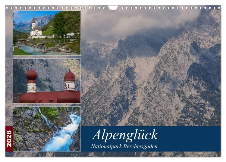 Produktbild: Alpengl&uuml;ck - Nationalpark Berchtesgaden (Wandkalender 2026 DIN A3 quer), CALVENDO Monatskalender