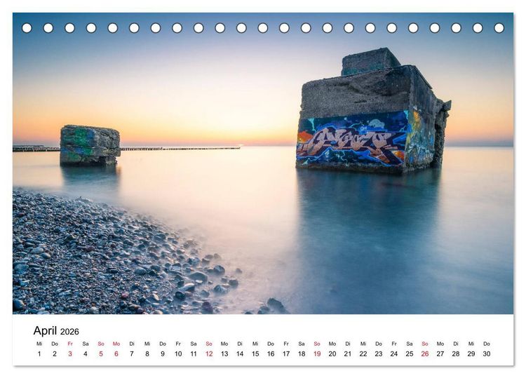 Produktbild: Fischland-Dar&szlig; - Stimmungsvolle Augenblicke (Tischkalender 2026 DIN A5 quer), CALVENDO Monatskalender