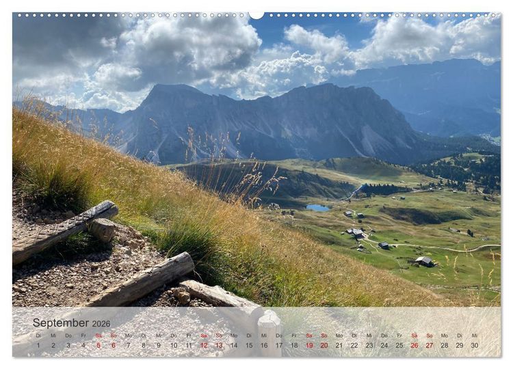 Produktbild: Alpenauszeit - Die Bergh&uuml;tten unserer Alpen (hochwertiger Premium Wandkalender 2026 DIN A2 quer), Kunstdruck in Hochglanz