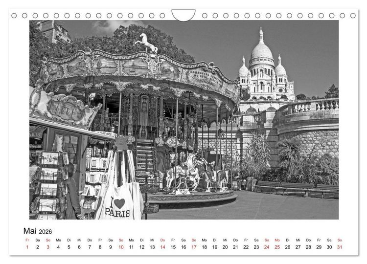 Produktbild: Paris vive la m&eacute;tropole (Wandkalender 2026 DIN A4 quer), CALVENDO Monatskalender