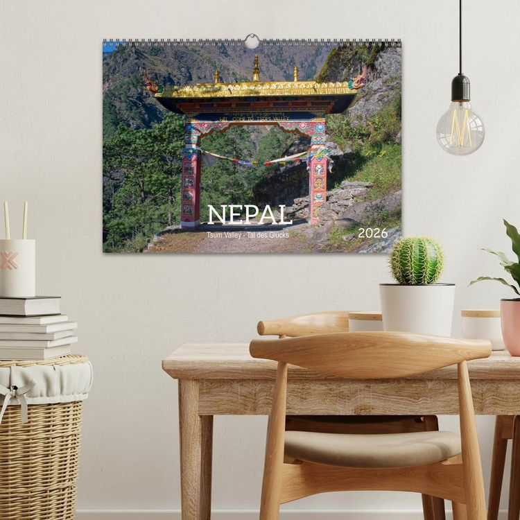 Produktbild: Nepal Tsum Valley - Tal des Gl&uuml;cks (Wandkalender 2026 DIN A3 quer), CALVENDO Monatskalender