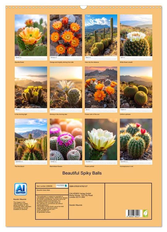 Produktbild: Beautiful Spiky Balls (Wall Calendar 2027 DIN A2 portrait), CALVENDO 12 Month Wall Calendar