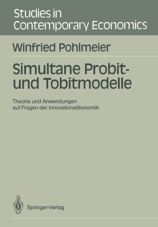 Produktbild: Simultane Probit- und Tobitmodelle