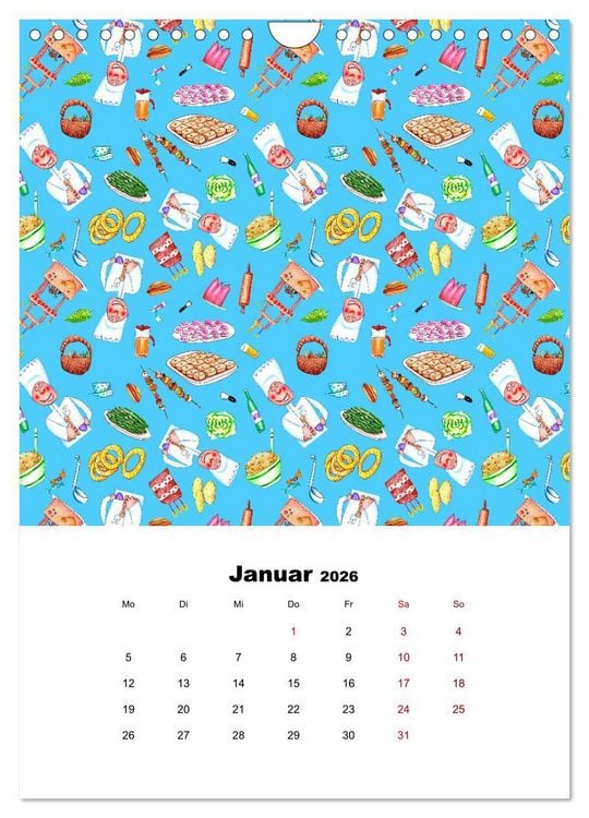 Produktbild: MUSTERMACKE (Wandkalender 2026 DIN A4 hoch), CALVENDO Monatskalender