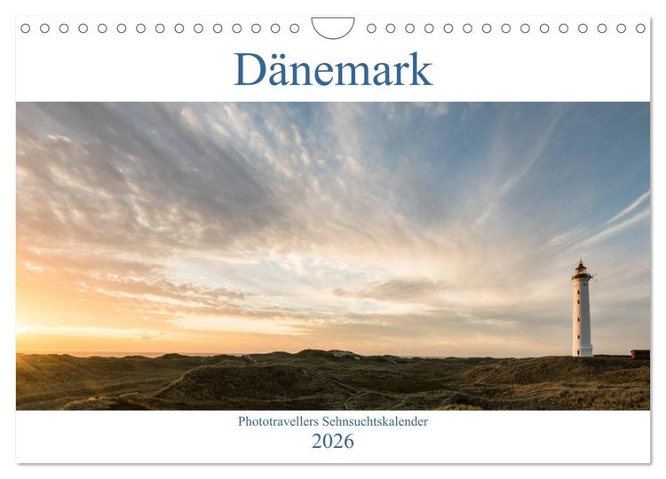 Produktbild: D&auml;nemark - Phototravellers Sehnsuchtskalender (Wandkalender 2026 DIN A4 quer), CALVENDO Monatskalender