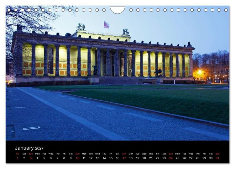 Produktbild: Evening Walk through Berlin (Wall Calendar 2027 DIN A4 landscape), CALVENDO 12 Month Wall Calendar