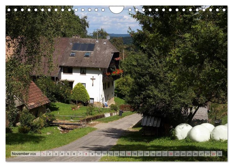 Produktbild: S&uuml;dschwarzwald - Impressionen (Wandkalender 2026 DIN A4 quer), CALVENDO Monatskalender