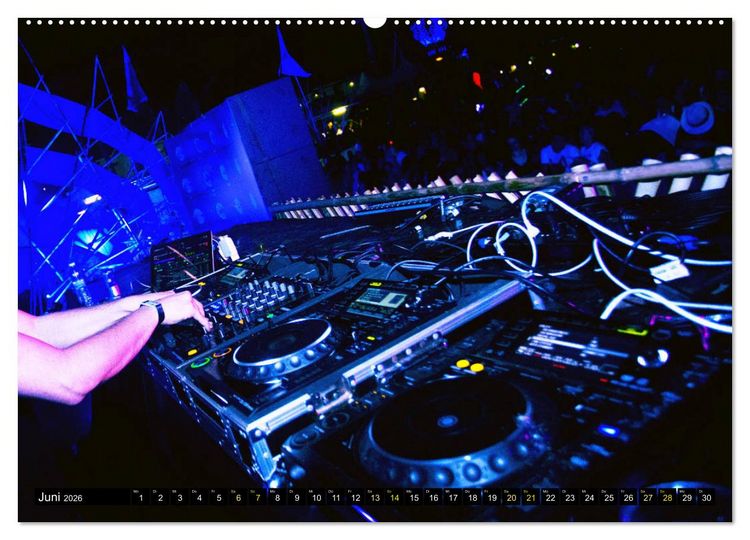 Produktbild: DJ Liveact (hochwertiger Premium Wandkalender 2026 DIN A2 quer), Kunstdruck in Hochglanz