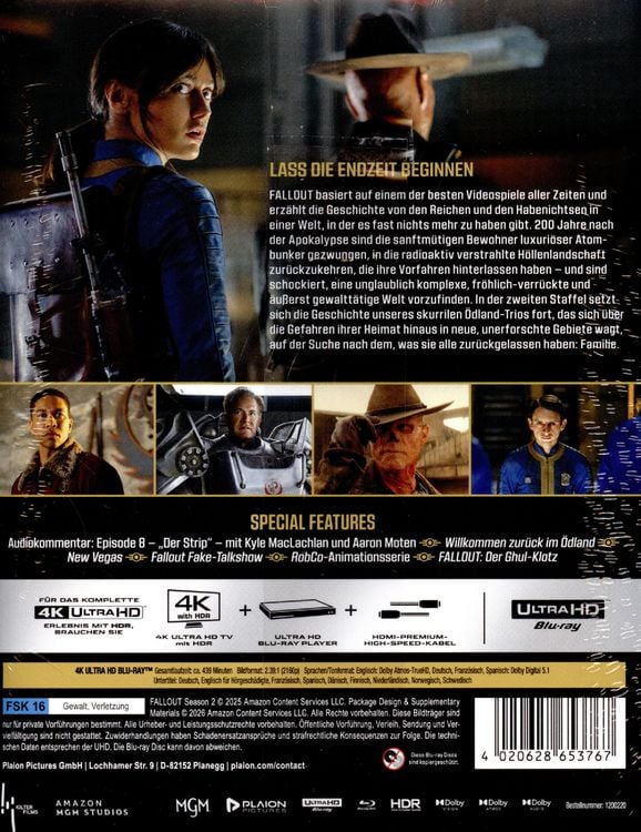 Produktbild: Fallout - Staffel 2 - Steelbook (3 4K Ultra HD) (+ 3 Blu-ray)