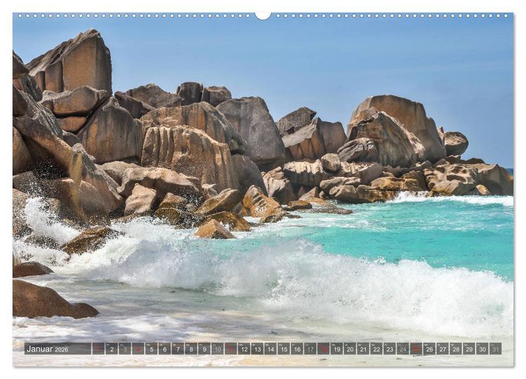 Produktbild: Seychellen - Das letzte Paradies auf Erden (Wandkalender 2026 DIN A2 quer), CALVENDO Monatskalender