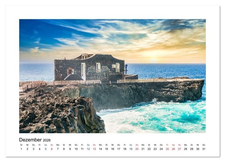 Produktbild: El Hierro - Insel mit allen Sinnen (Tischkalender 2026 DIN A5 quer), CALVENDO Monatskalender