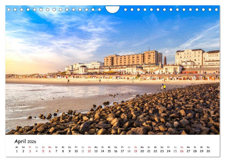 Produktbild: Borkum, bezaubernde Nordseeinsel (Wandkalender 2026 DIN A4 quer), CALVENDO Monatskalender
