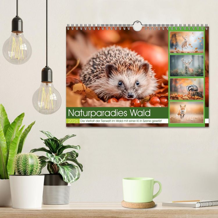 Produktbild: Naturparadies Wald (Wandkalender 2026 DIN A4 quer), CALVENDO Monatskalender