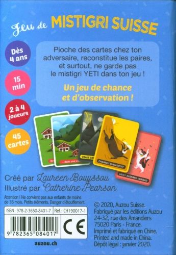 Produktbild: Jeu de mistigri suisse : gare au yeti ! d&egrave;s 4 ans