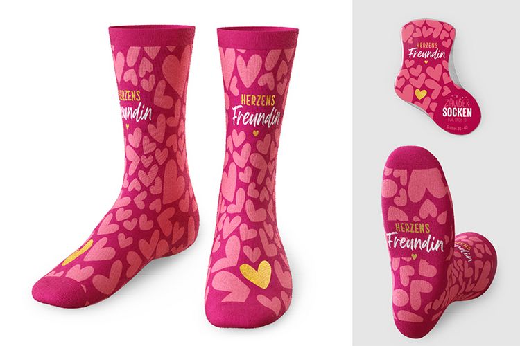 Produktbild: Zaubersocken Gr.36-40 Herzen