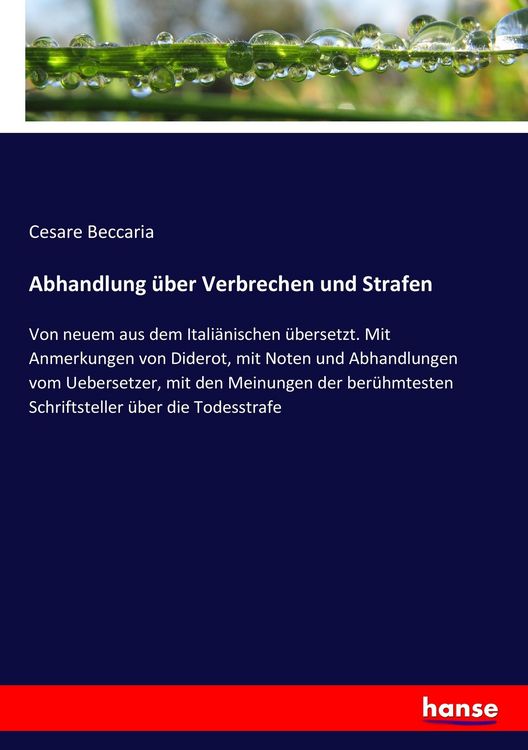 Produktbild: Abhandlung &uuml;ber Verbrechen und Strafen