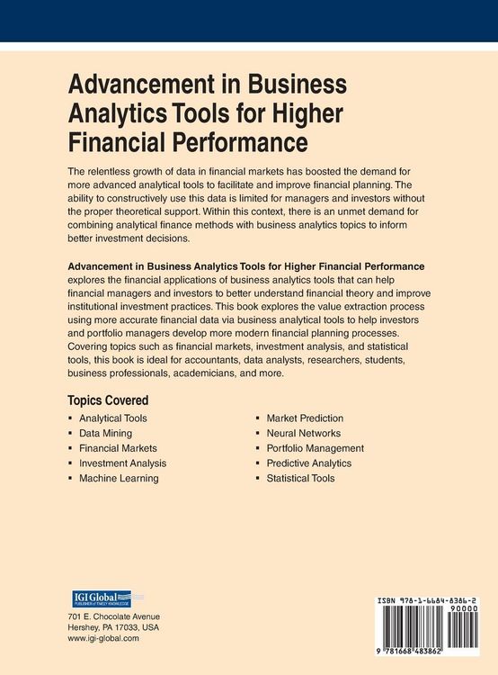 Produktbild: Advancement in Business Analytics Tools for Higher Financial Performance