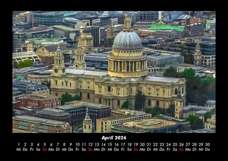 Produktbild: London 2026 Fotokalender DIN A3