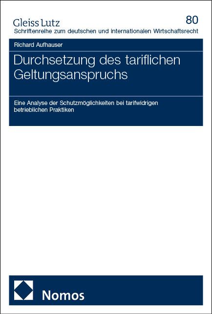 Produktbild: Durchsetzung des tariflichen Geltungsanspruchs