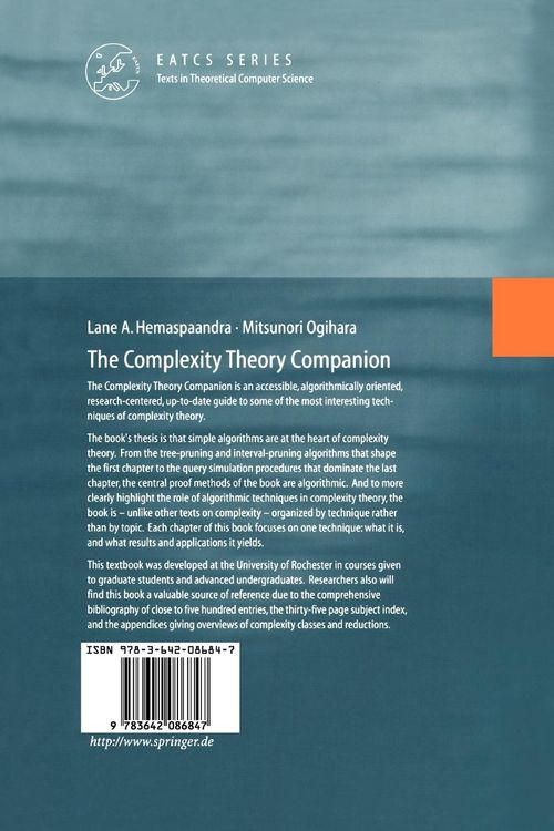 Produktbild: The Complexity Theory Companion